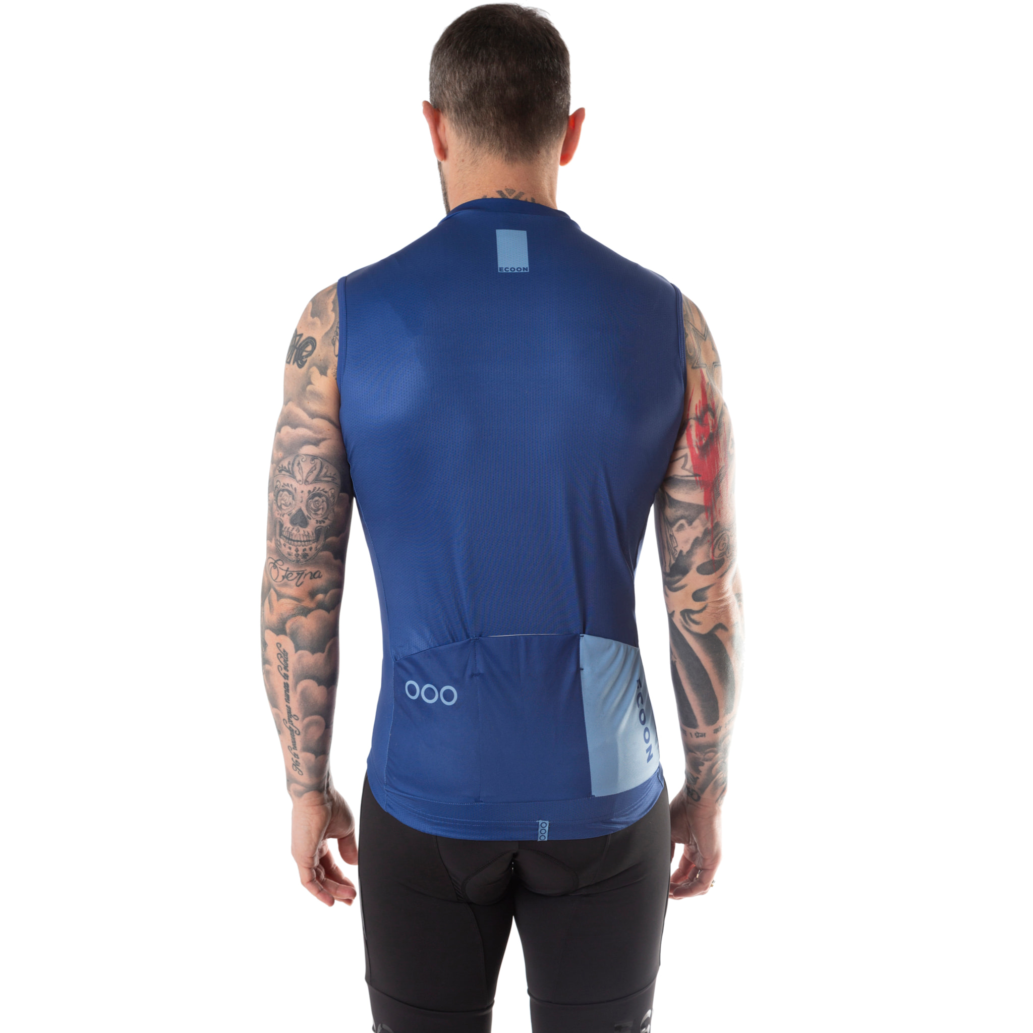 Maglia senza maniche ECOON Alpe D'Huez in blu