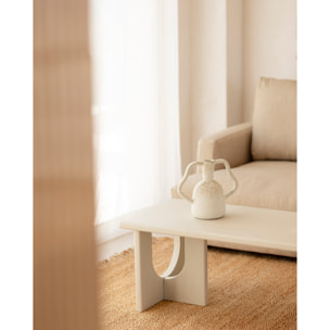 Table basse en microciment en 120x50cm Hauteur: 40 Longueur: 120 Largeur: 50