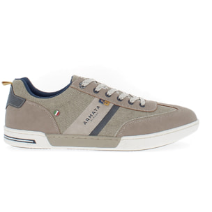 Armata di Mare Scarpe Uomo Sneakers Casual Stringate con Soletta Rimovibile in Memory Foam AMU SS23M309 Beige