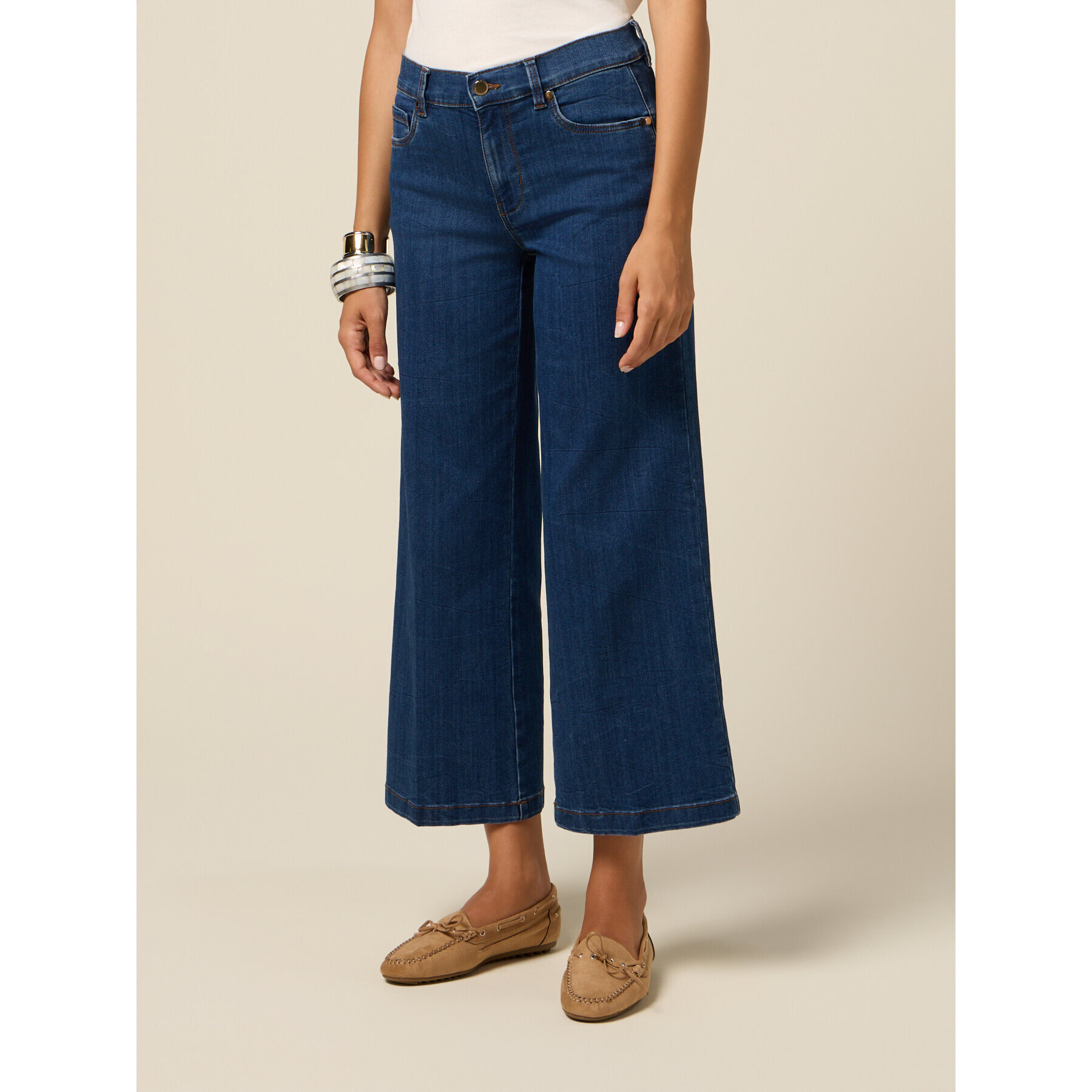 Oltre - Jeans cropped - Blu