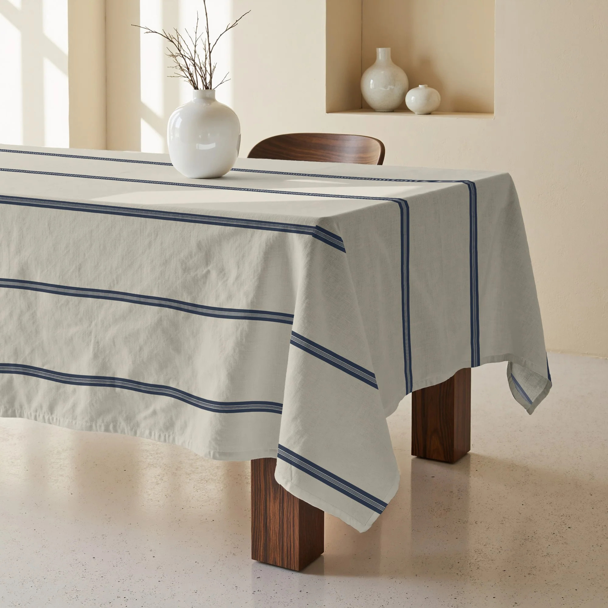 Nappe anti-taches XL Nua Beige Bleu