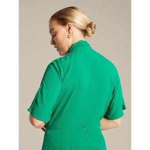 Elena Mirò - Blusa elegante con fusciacca - Verde