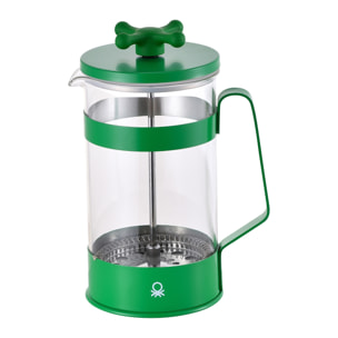 Cafetera con émbolo 6 tazas, 600ml, verde mate Benetton