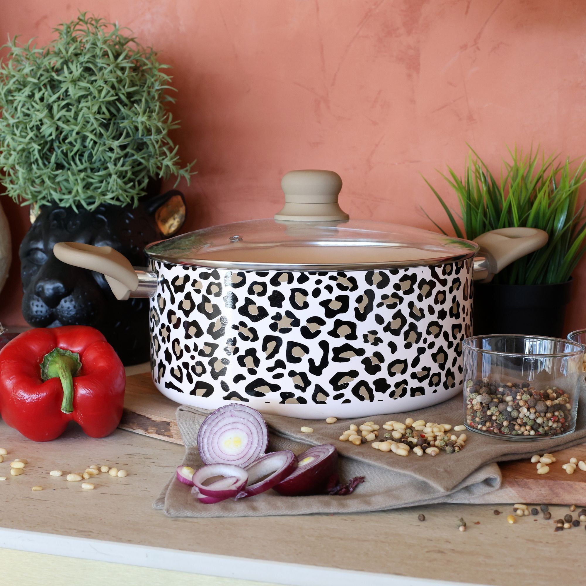 Faitout en aluminium 24cm léopard - tous feux  LEOPARD