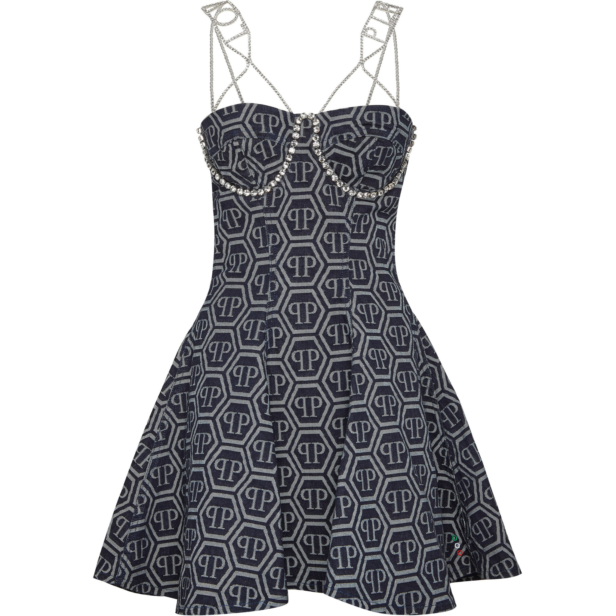 PHILIPP PLEIN Denim Dress MONOGRAM