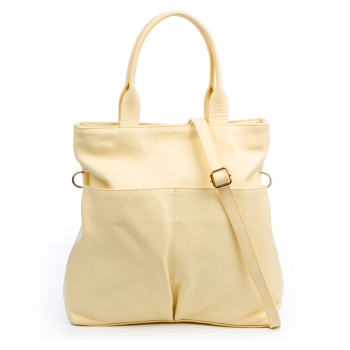 Bedizzole Borsa a spalla Donna. Pelle autentica Dollaro.
