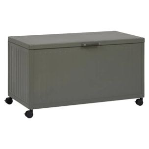 Coffre de rangement Edenio vert laurier 670L