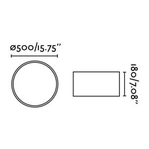 SEVEN 500 Plafón blanco