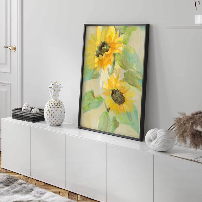 Affiche fleurs Tableau fleurs Tournesol fleuri Affiche seule