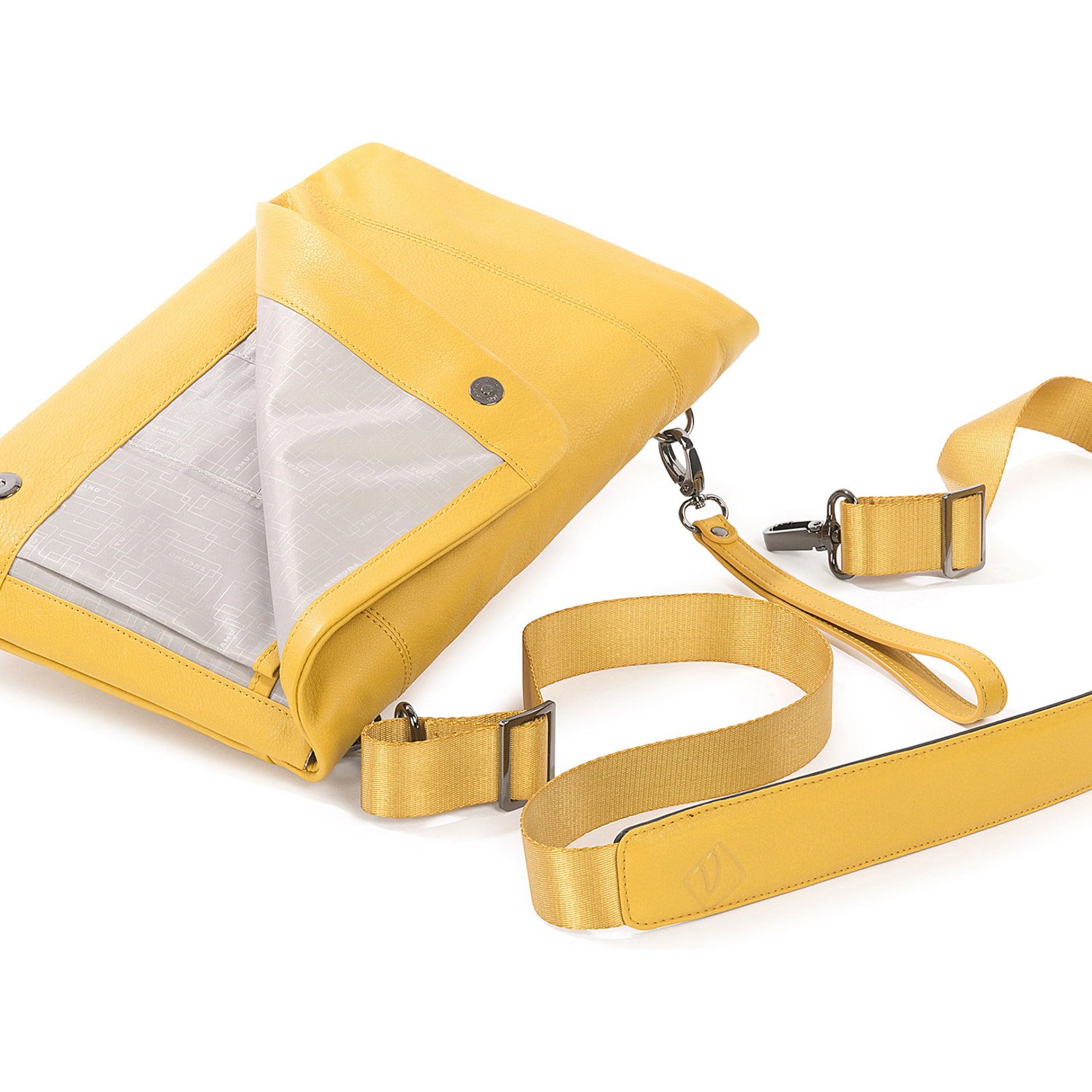 Borsa a tracolla  unisex In Vera pelle Made in Italy 23,5x34x4,5 cm