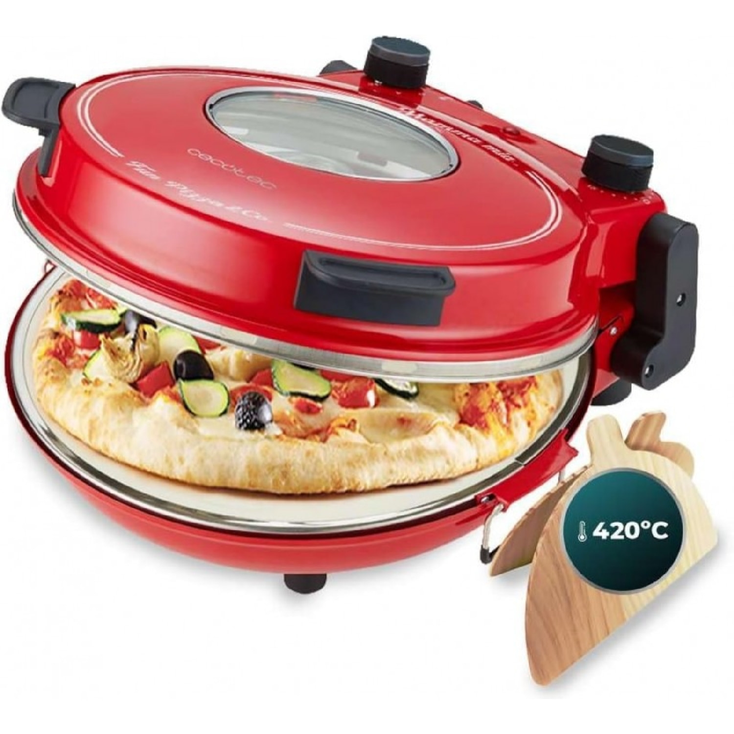 Cecotec Pizza maker Appareil à pizza Fun Pizza&Co Mamma Mia Vista