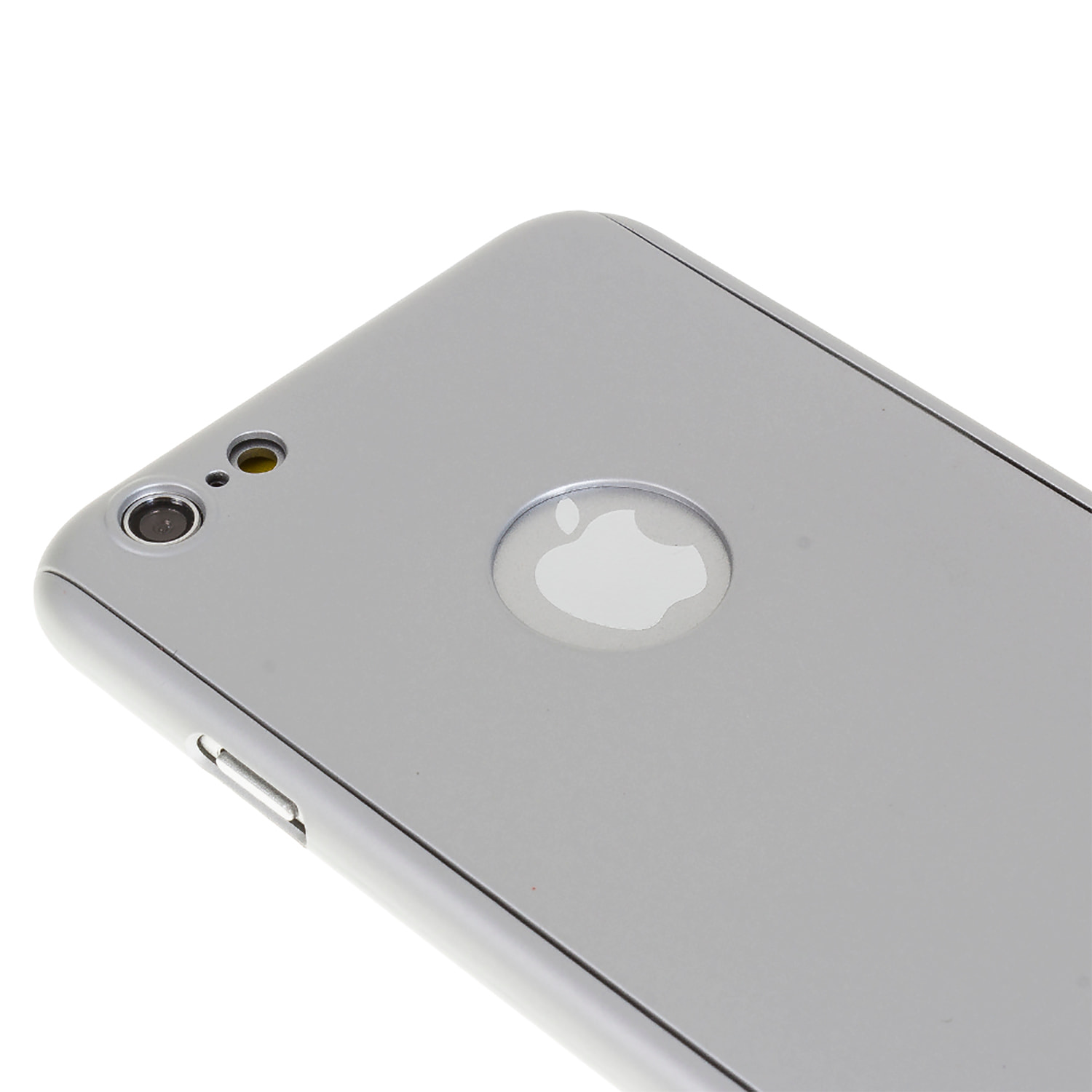 DAM FULL COVER+VETRO CUSTODIA PER IPHONE 6/6S PLUS ARGENTO 816 Cm. Color argento