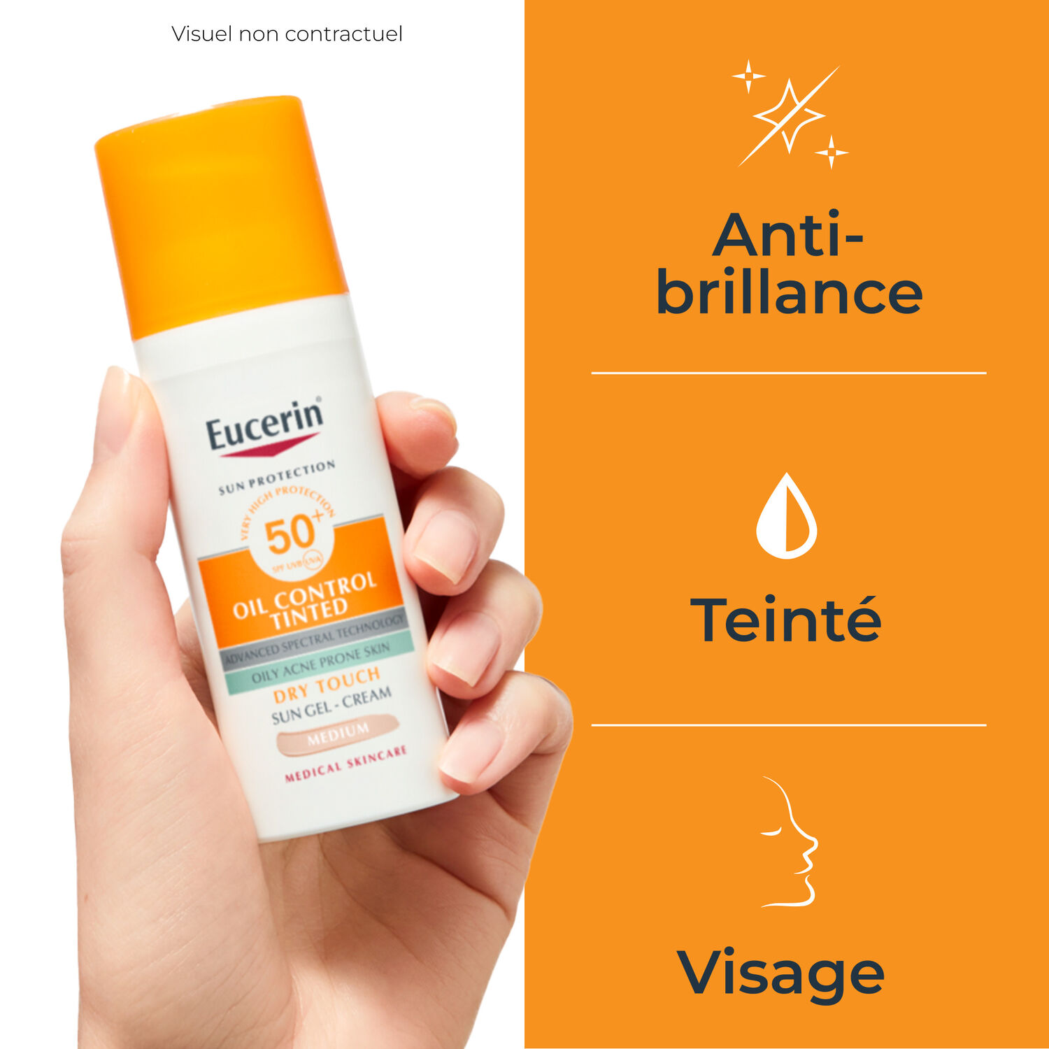 Sun Protection Sun Oil Control  - Gel-Crème Toucher Sec Teinté Medium SPF50+ 50 ml
