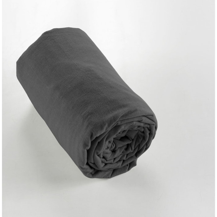 Drap housse 100% flanelle de coton - orage