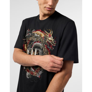 PHILIPP PLEIN Round Neck T-Shirt Dragon
