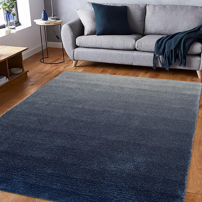 Tapis salon et chambre tufté en laine motif faux uni PIEL