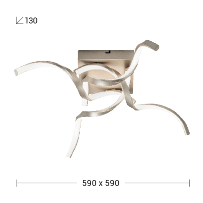 Plafoniera LED Rossini INTRECCIO