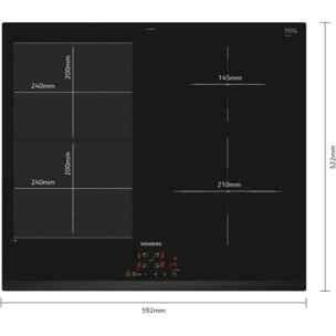 Plaque induction SIEMENS EX63RBEB6E, iQ700, flexInduction