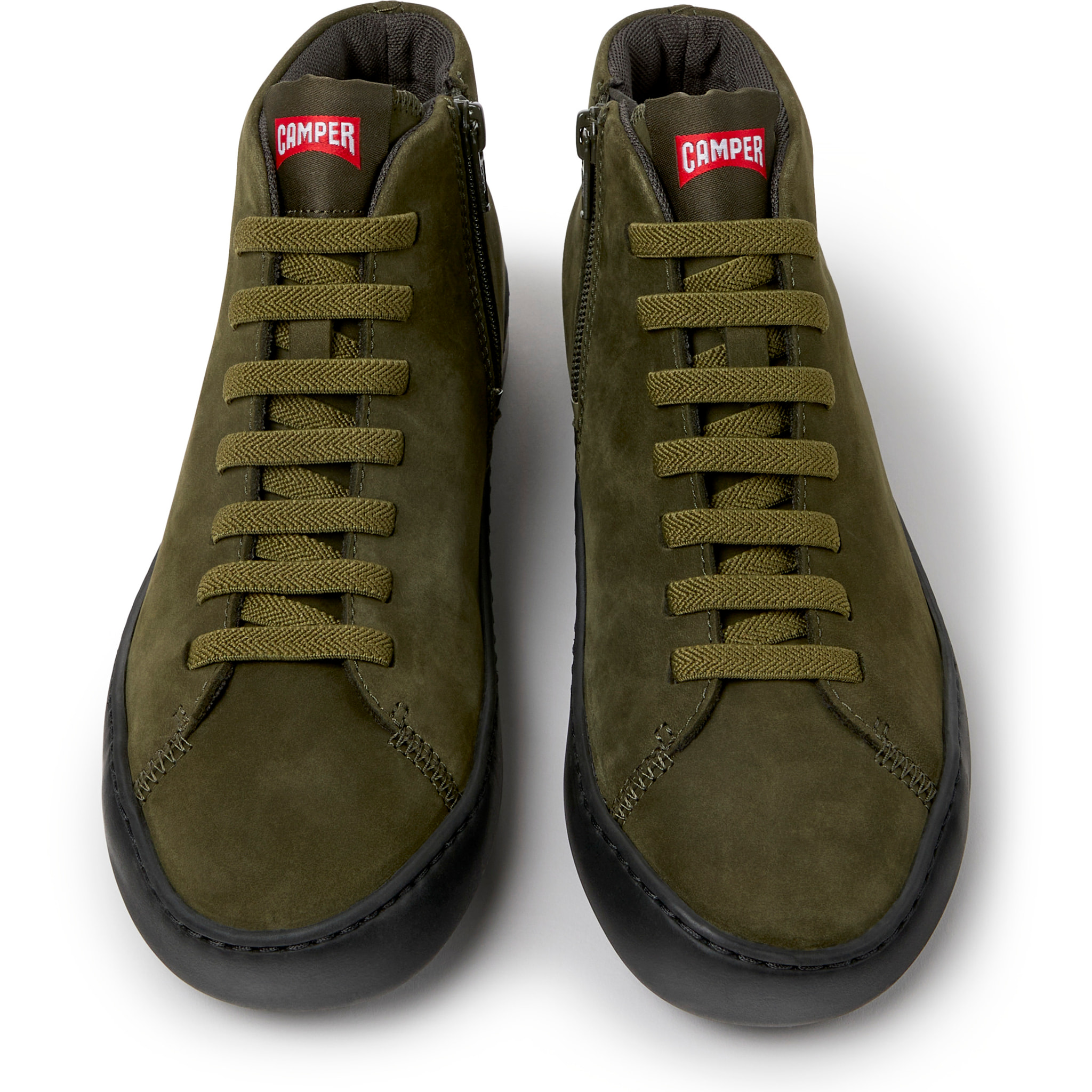 Zapatillas - CAMPER Peu Touring - Verde - Piel nobuk
