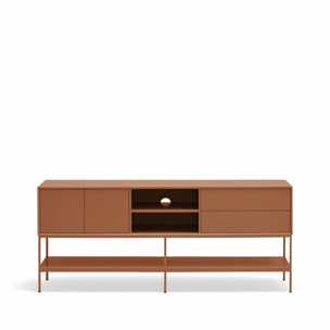 Mueble de televisión Platt 2 puertas y 2 cajones arcilla