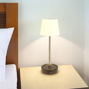 Well Home Lámpara de Mesa Retráctil con Luz LED SMD Blanca Cálida y Atenuación Continua Ø10,6x11,5cm