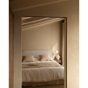 Funda para cabecero de bouclé gris claro de varias medidas