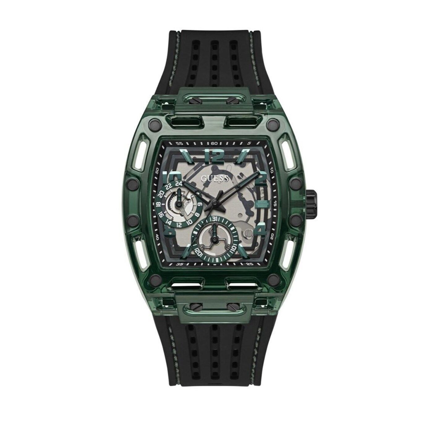 Reloj Guess GW0499G7 Hombre Analogico Cuarzo con Correa de Silicona