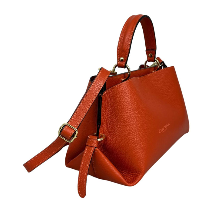 Borsa a mano Cheval Firenze Bianca Mini Arancione