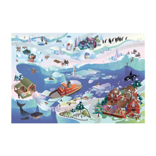 Tapis enfant sans velours Pôle Nord