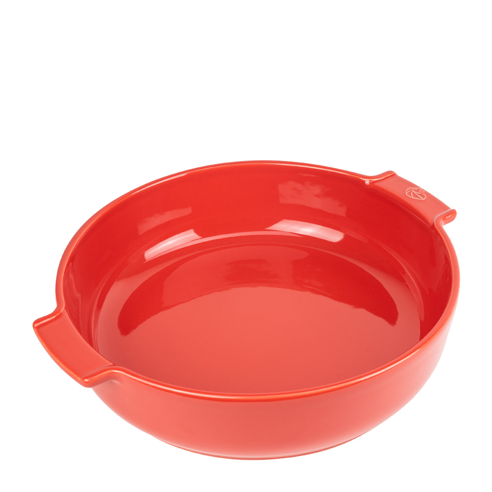 Plat four céramique rond rouge 34 cm - 13,4' Appolia