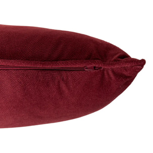Coussin Lilou rouge grenat 50x30cm