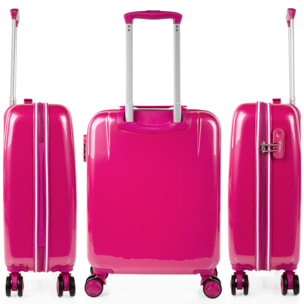 Maleta Pc Pequeña Itaca Stickers Fucsia