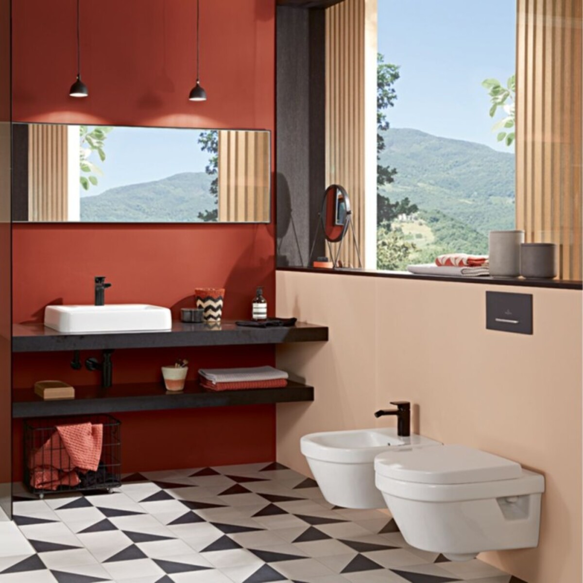 Pack WC suspendu sans bride Architectura 37 x 53 + abattant + plaque blanche + bâti  + Tabouret blanc