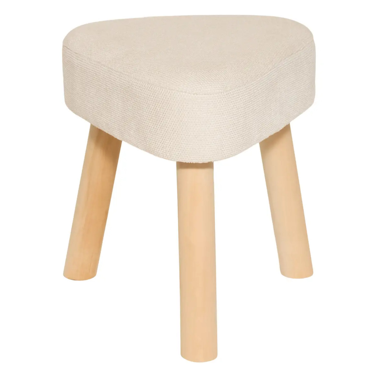 Tabouret "Thena" blanc ivoire