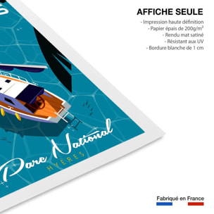 Poster de port cros Affiche seule