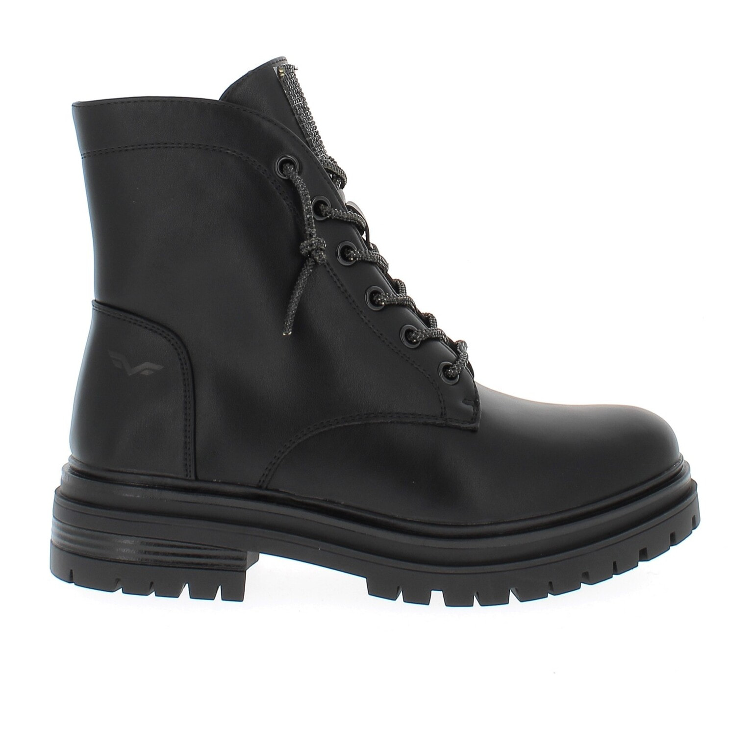 Armata di Mare Scarpe Donna Chunky Platform Ankle Boots con Zip Laterale AMD W52H24 Black