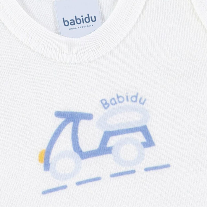 Body Tirante Sport Estampado 1X1 Blanco Talla 1