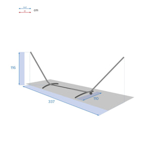Pied réglable pour hamac Panao