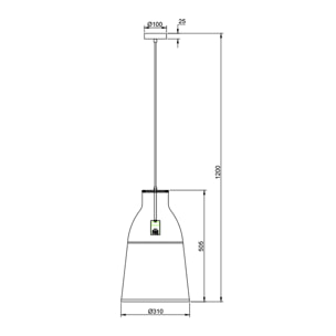 Lámpara de techo Nomi de Bambú, diametro 31 cm