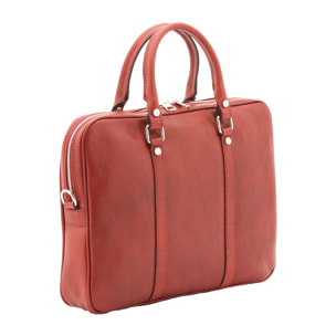 Borsa a mano  unisex In Vera pelle Made in Italy 37x31x6 cm