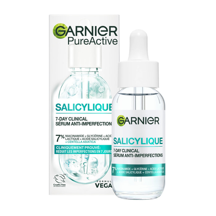 Garnier PureActive Salicylique Sérum Anti-Imperfections Clinique 7 Jours - 30 ml