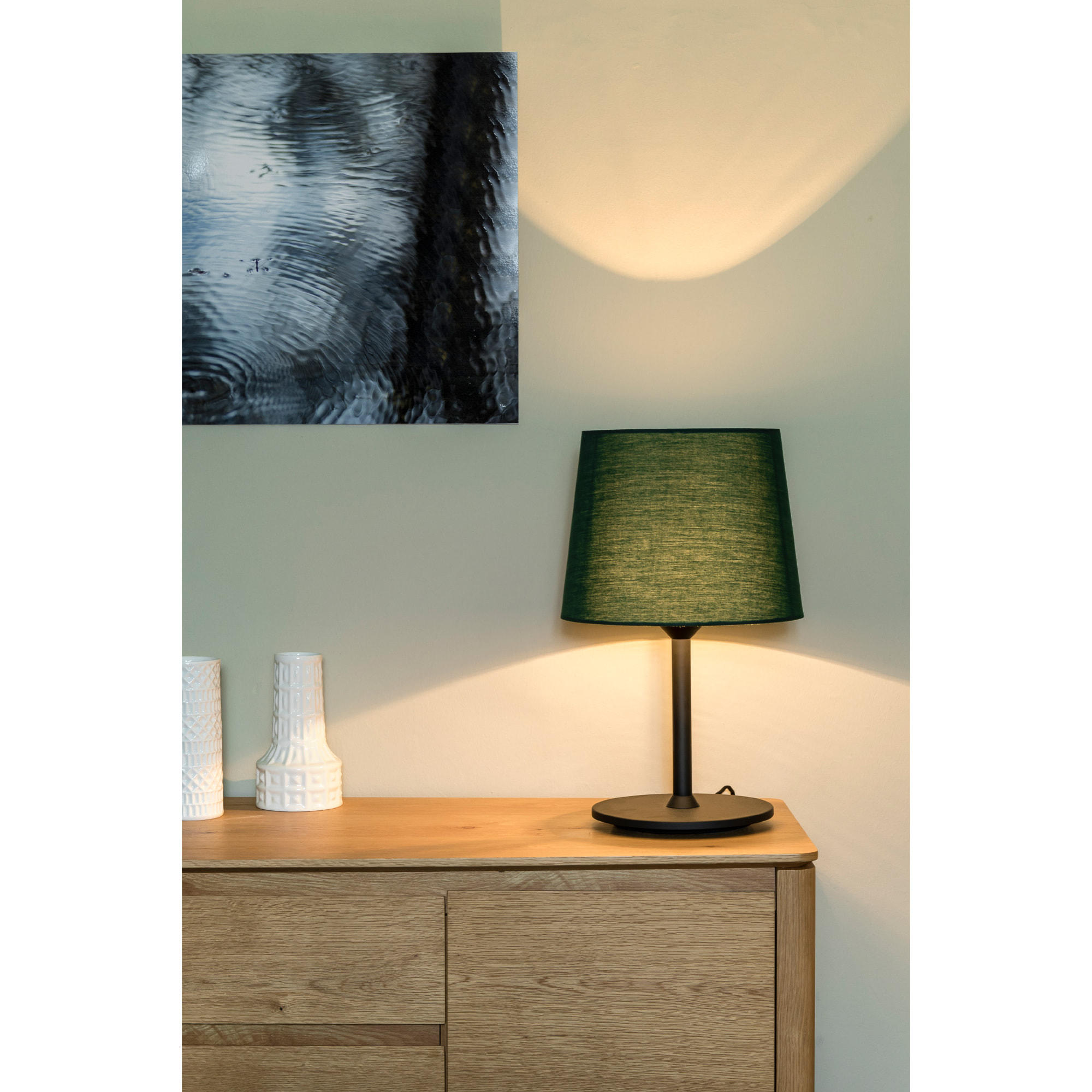 SAVOY Lampe de table noire/vert