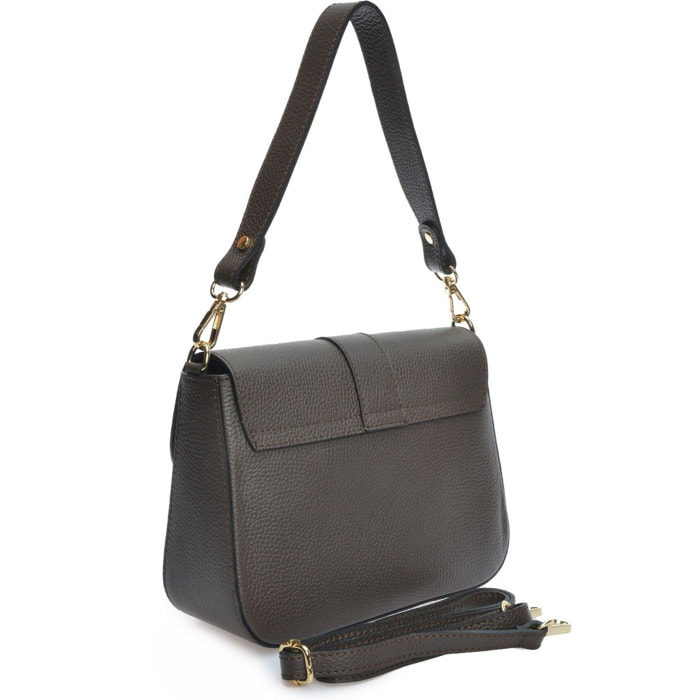 Borsa a tracolla Anna Luchini Marrone