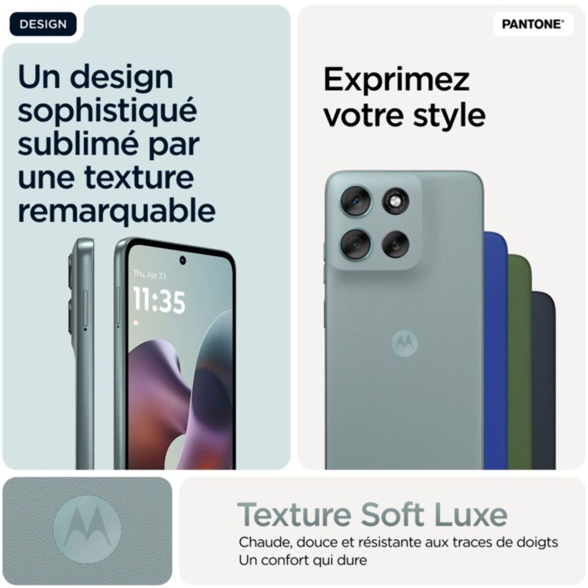 Smartphone MOTOROLA G56 Gris Ciel 256Go