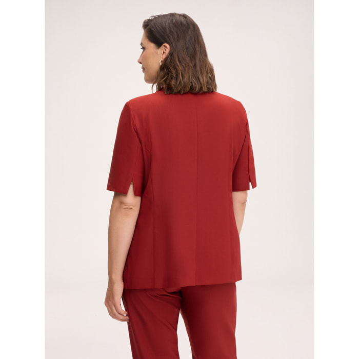 Fiorella Rubino - Blazer con chiusura asimmetrica - Marrone