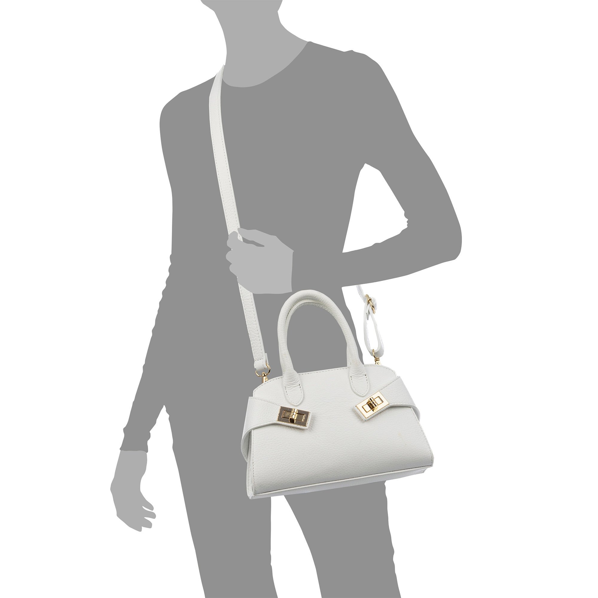Bernalda Bolso tote pequeño Mujer. Piel auténtica Dollaro.