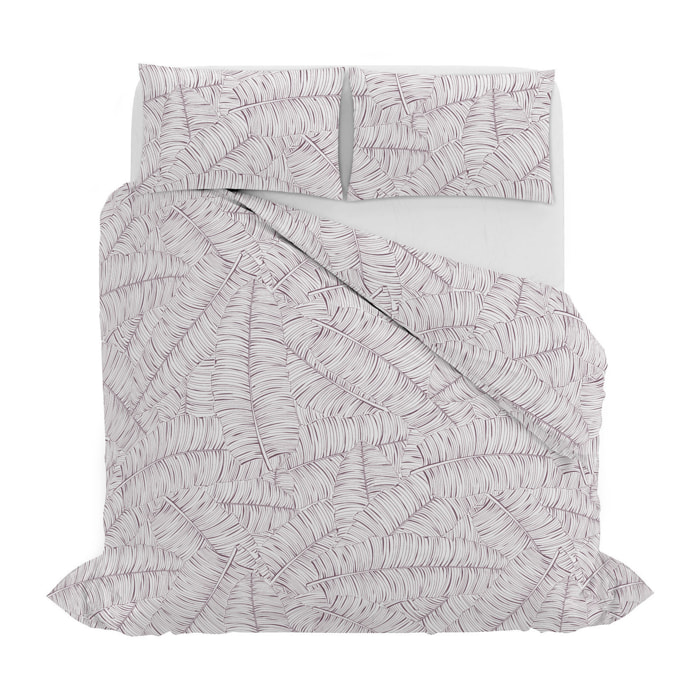PARURE COPRIPIUMINO ATHENA, 100% Cotone, Made in Italy - JANE ROSA