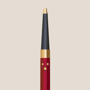 Sèche-cheveux multi-styler Dyson Airwrap i.d.™ pour cheveux lisses et ondulés en Red Velvet/Gold - Reconditionné