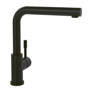 Robinet cuisine avec douchette Steel Shower window noir mat