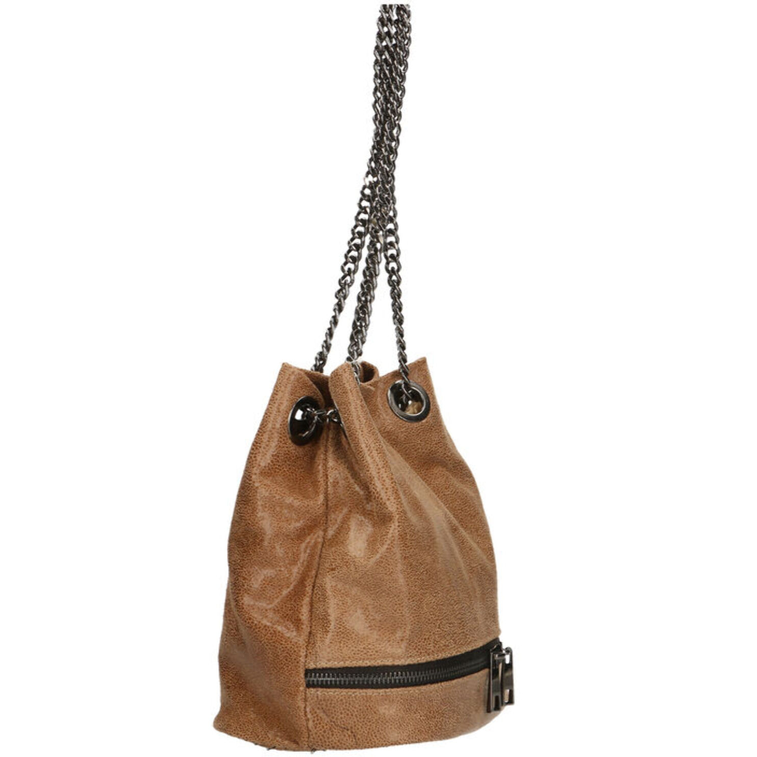 Borsa a secchiello da donna - Modello Sérénité - Vera pelle - 32.0 x 28.0 x 13.0 cm